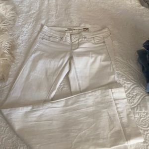 Seven White Bell bottom Jeans